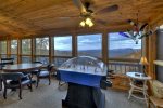 Sunroom Boast Stunning Mountain Views, Large Dining Table, & Game Table